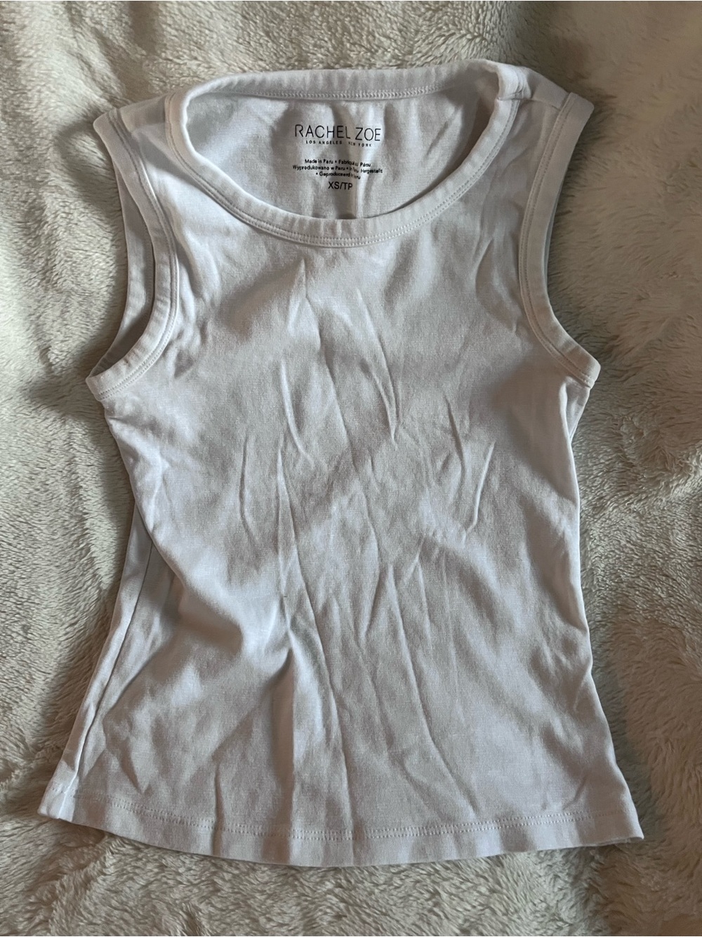 Rachel Zoe White Tank Top
